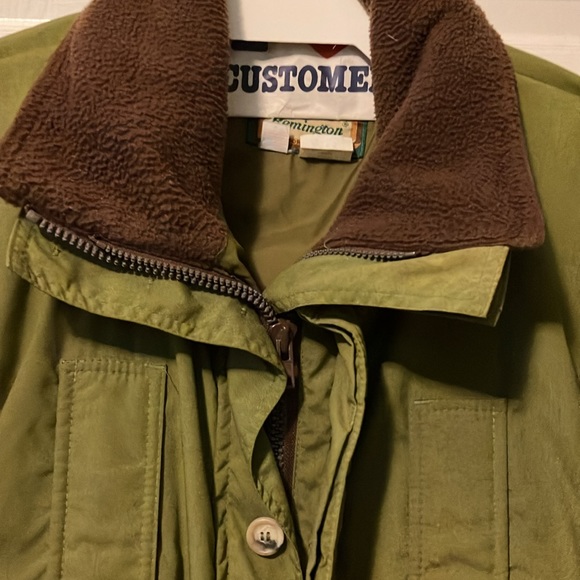 Remington Jacket w/Gore-Tex fabric waterproofing 5 pockets Dark Olive Green Lg - Picture 5 of 12